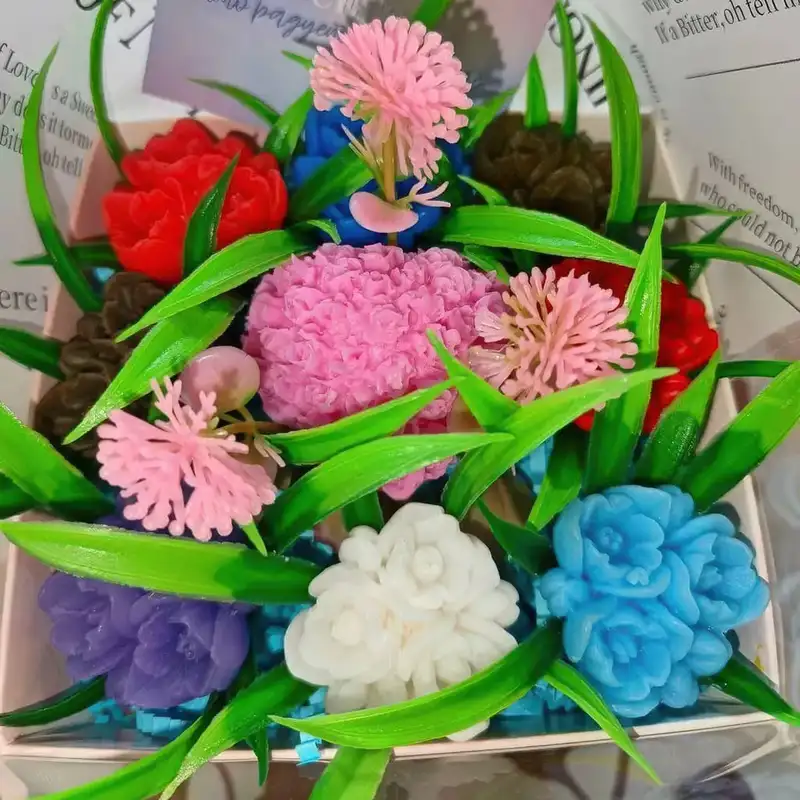 Букет из мыла